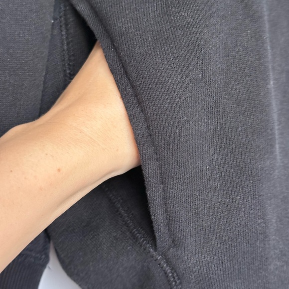 R13 Grunge Sweatshirt Dress Washed Black NWT - Picture 9 of 11